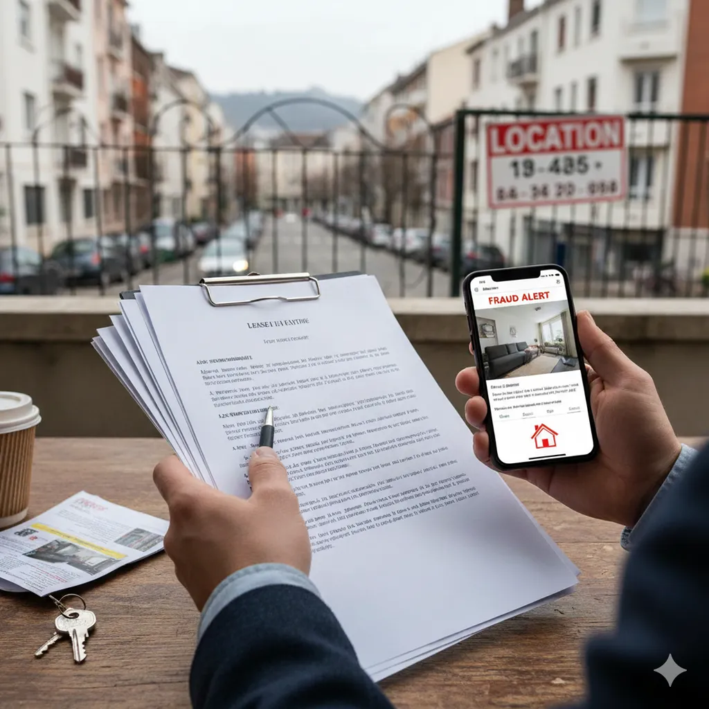 Constat d’huissier à Villeurbanne, Lyon, pour arnaque à la location immobilière vers Caluire et Cuire