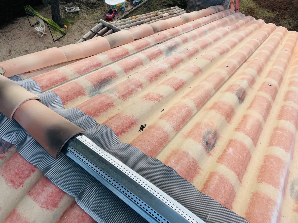 pose closoir en faitage sur bouc bel air