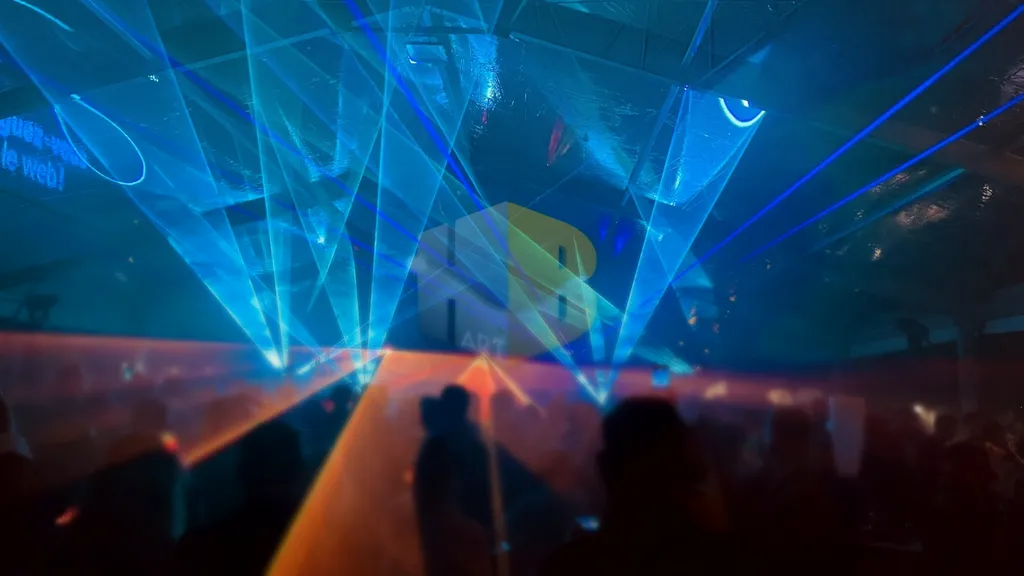Création d'un spectacle lumineux avec show laser pour soirée de gala à Monaco et en région PACA 