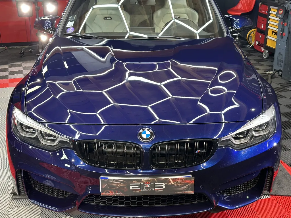Detailing auto lyon traitement céramique carrosserie BMW M3