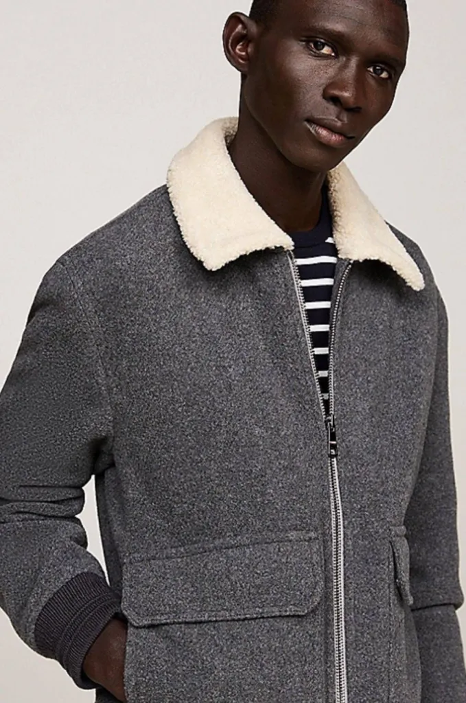  blouson aviateur Tommy Hilfiger en laine - Exclusivité Urban Chic Dieppe