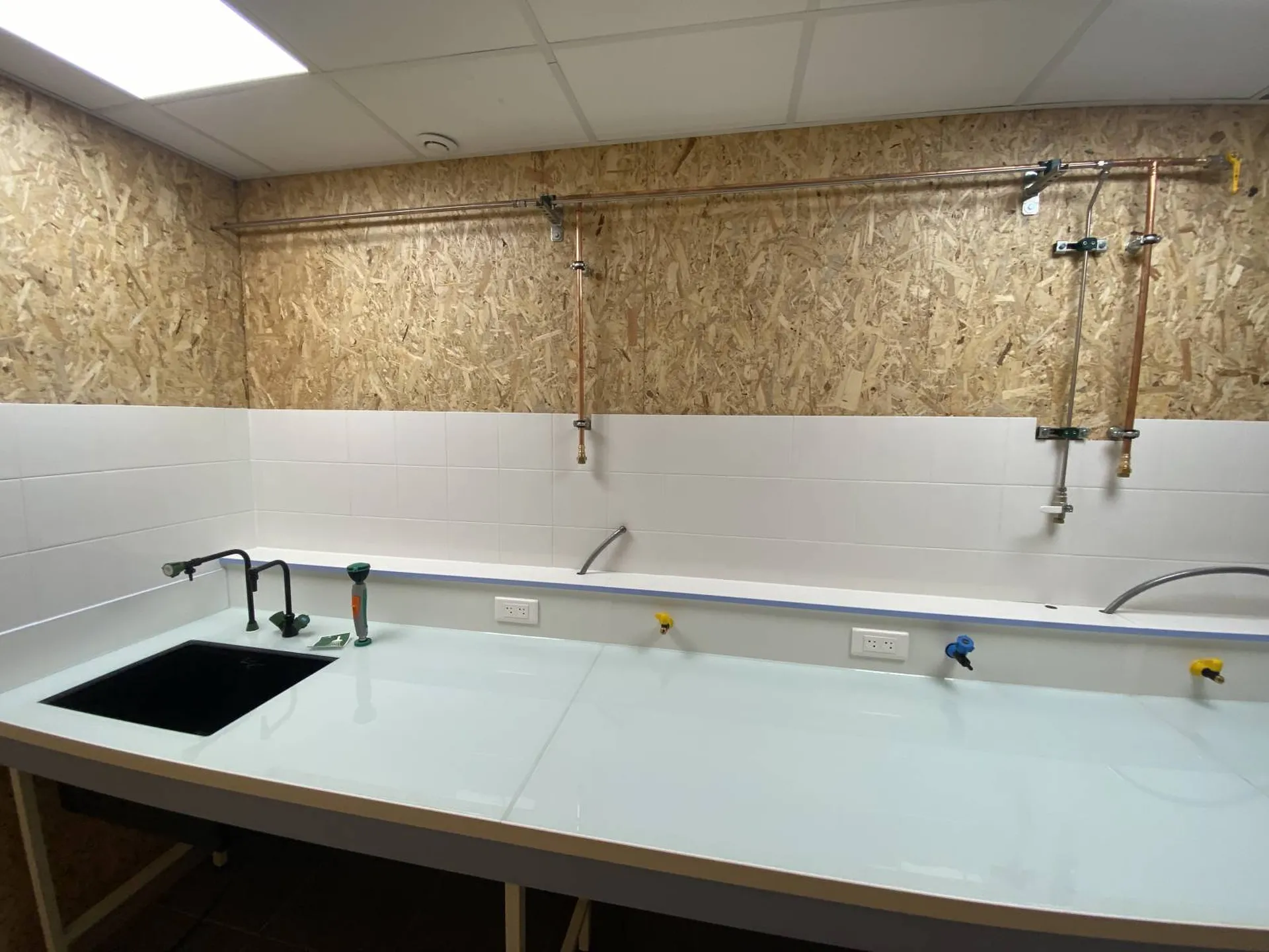 Alimentation gaz paillasse