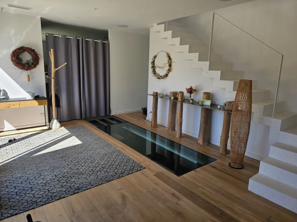 Fabrication d'un plancher en verre pour un client à Aix en Provence