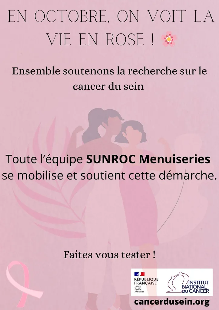 1% de chaque facture émise au cours du mois d'octobre pour la recherche du cancer du sein !!