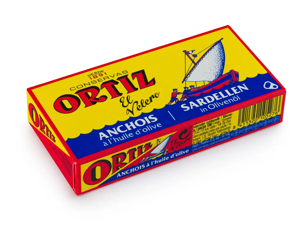 ♥O50 - Anchois, boîte métal 47.5g, étui carton 
