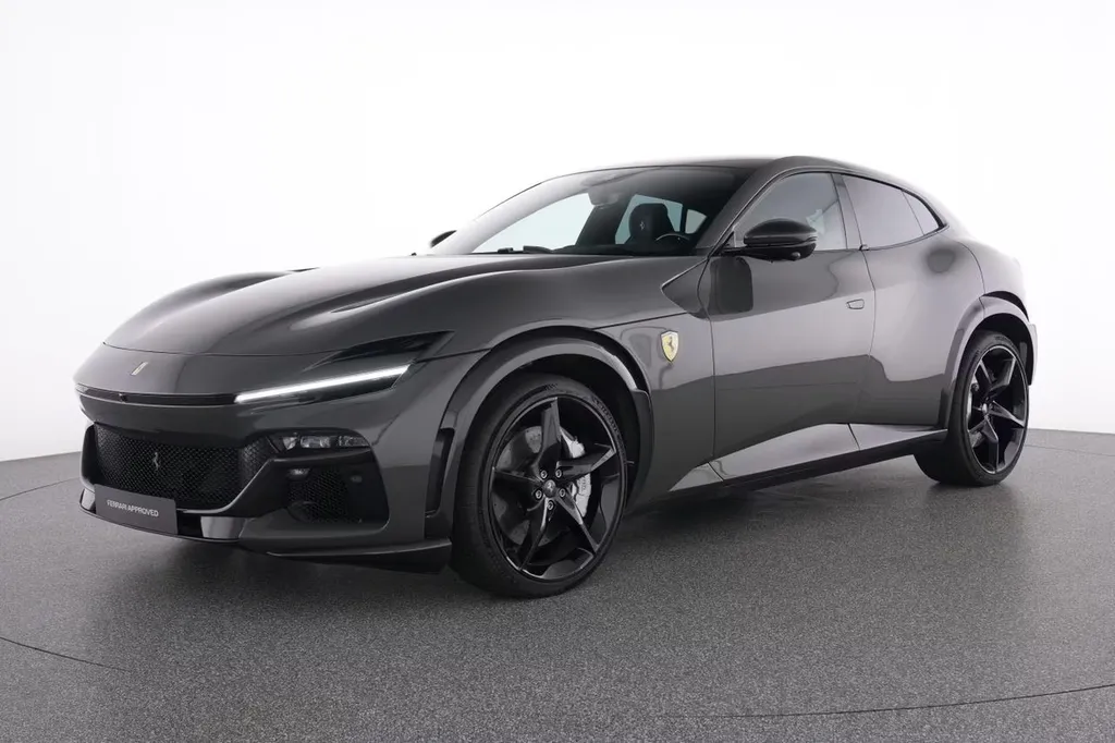 Ferrari Purosangue V12 Grigio Scuro vue avant trois quarts à Bordeaux