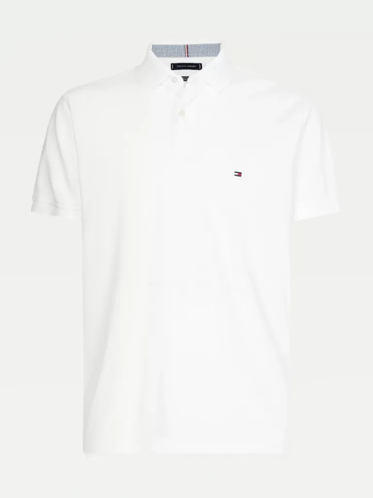 Polo blanc manches courtes homme - Tommy Hilfiger