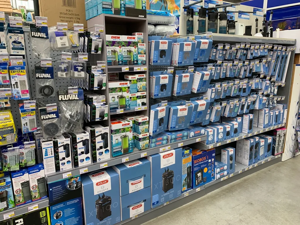 Vente d'aquariums et de produits d'entretien