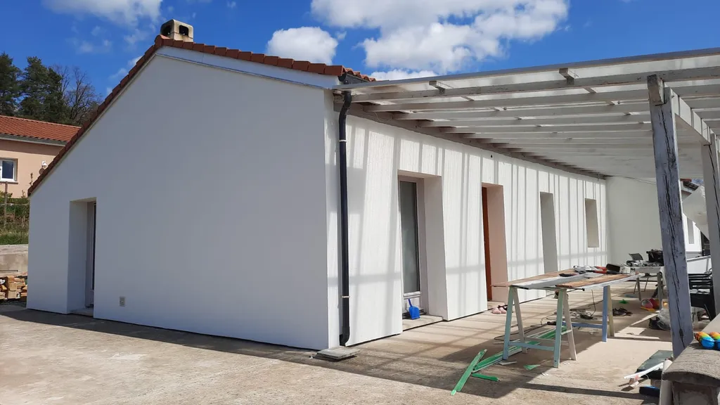 isolation thermique extérieure maison passive avec panneaux fibres de bois à Cergy Val-d'Oise