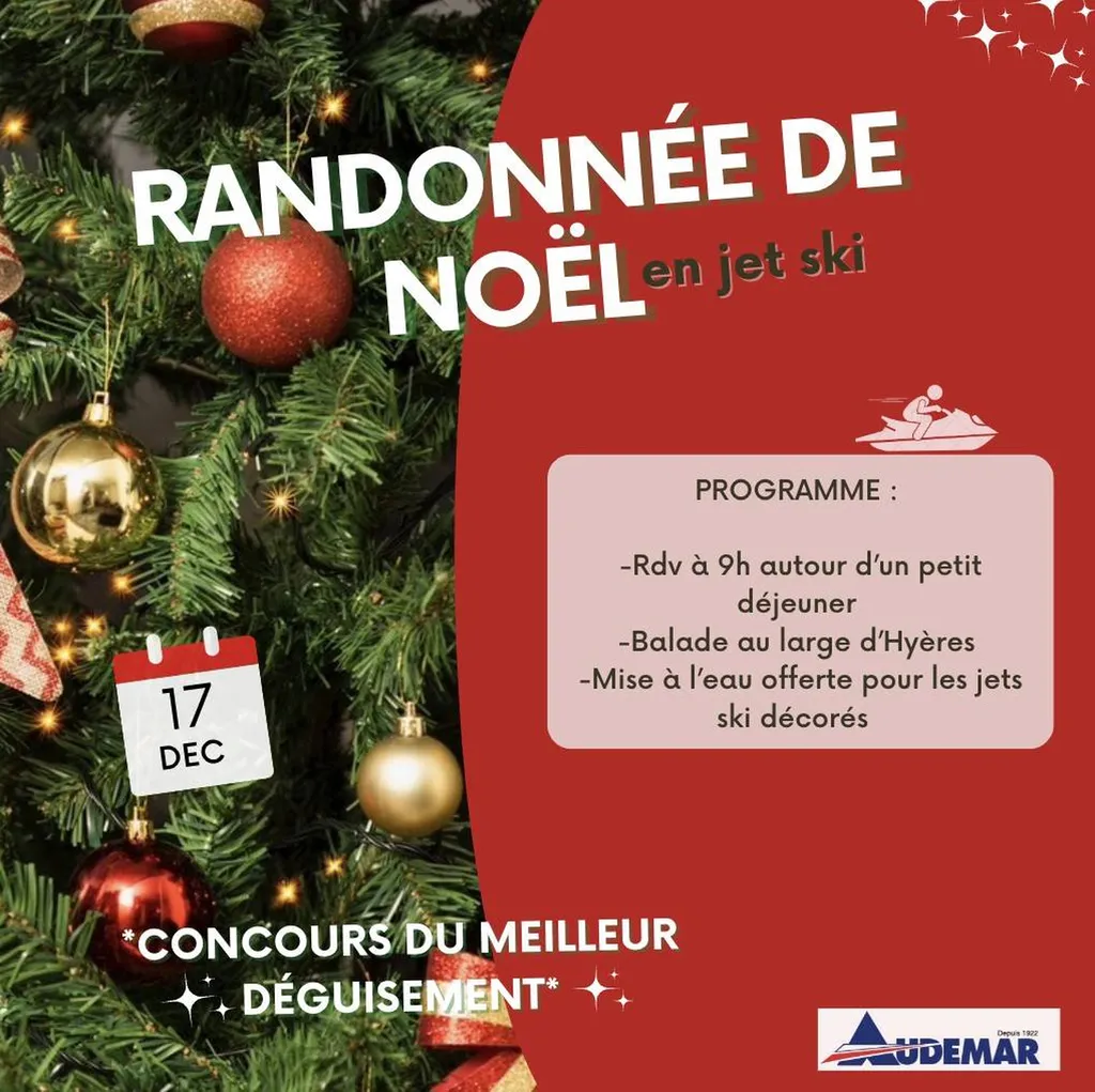 randonnée Noel Jet ski Audemar Hyères