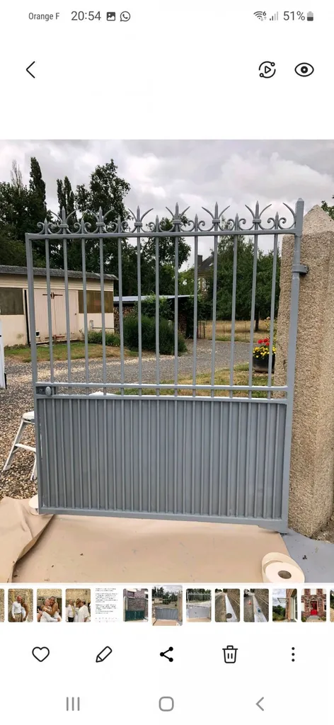 Devis de peinture extérieur pour menuiseries: portail, marquise, volet près ROUEN