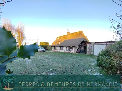A acquérir, chaumière normande et sa dépendance, installée sur un terrain arboré de 610 m², à 5 min. des commodités de de Cormeilles, 27260