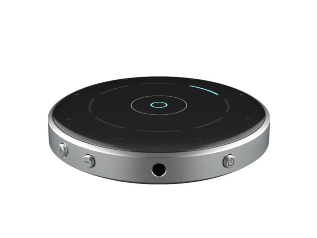 Microphone de table StarLink, conçu pour améliorer la clarté de l'écoute avec appareils auditifs, particulièrement dans les environnements bruyants à Vienne et alentours