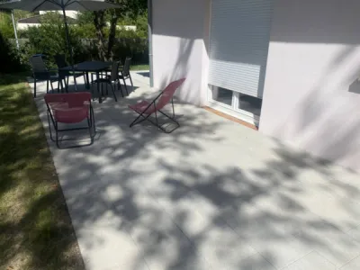 Terrasse en dalle d'une maison à Entzheim, à proximité de Strasbourg CLK 