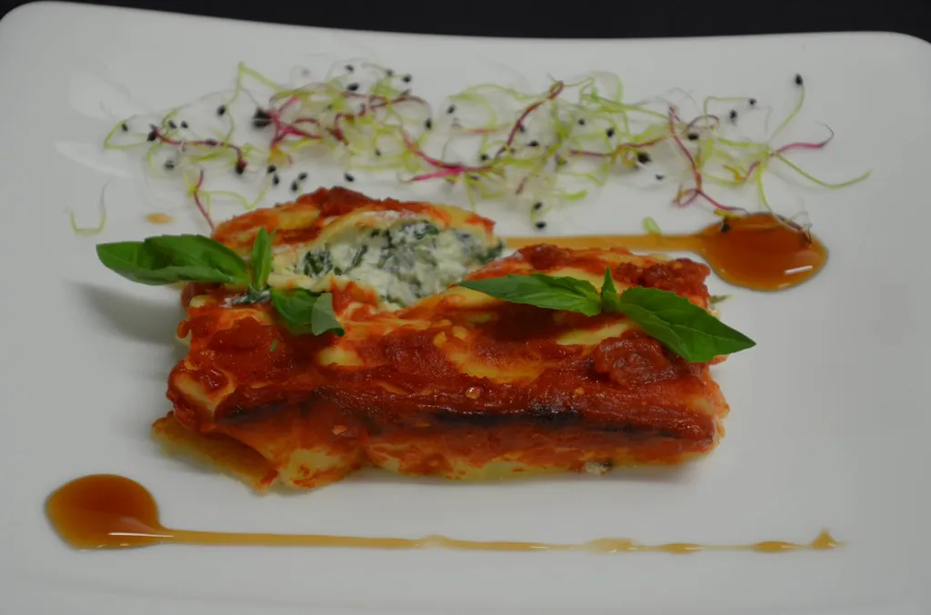 cannellonis à la ricotta et épinards