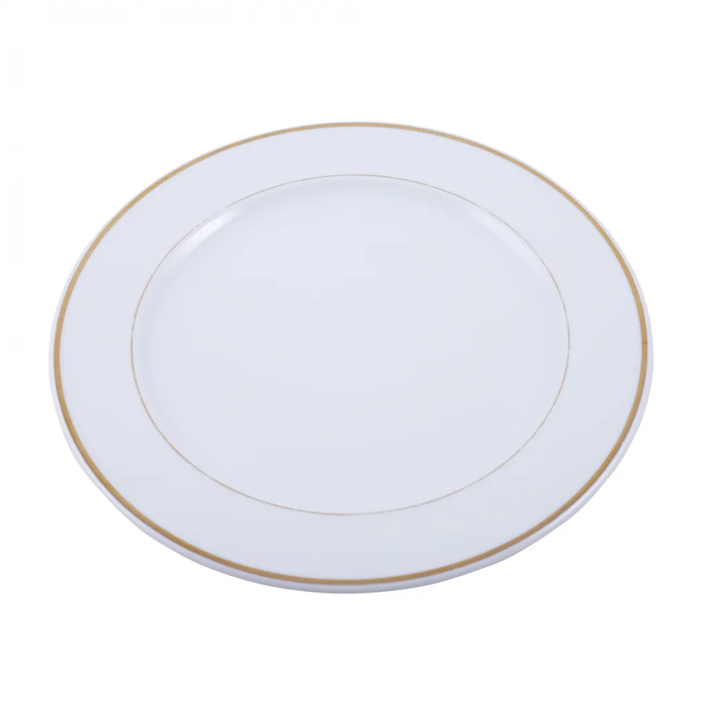 Location assiette ronde filet or prestation Lyon