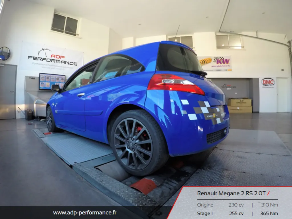 Reprogrammation moteur Arles Megane 2 RS - ADP Performance