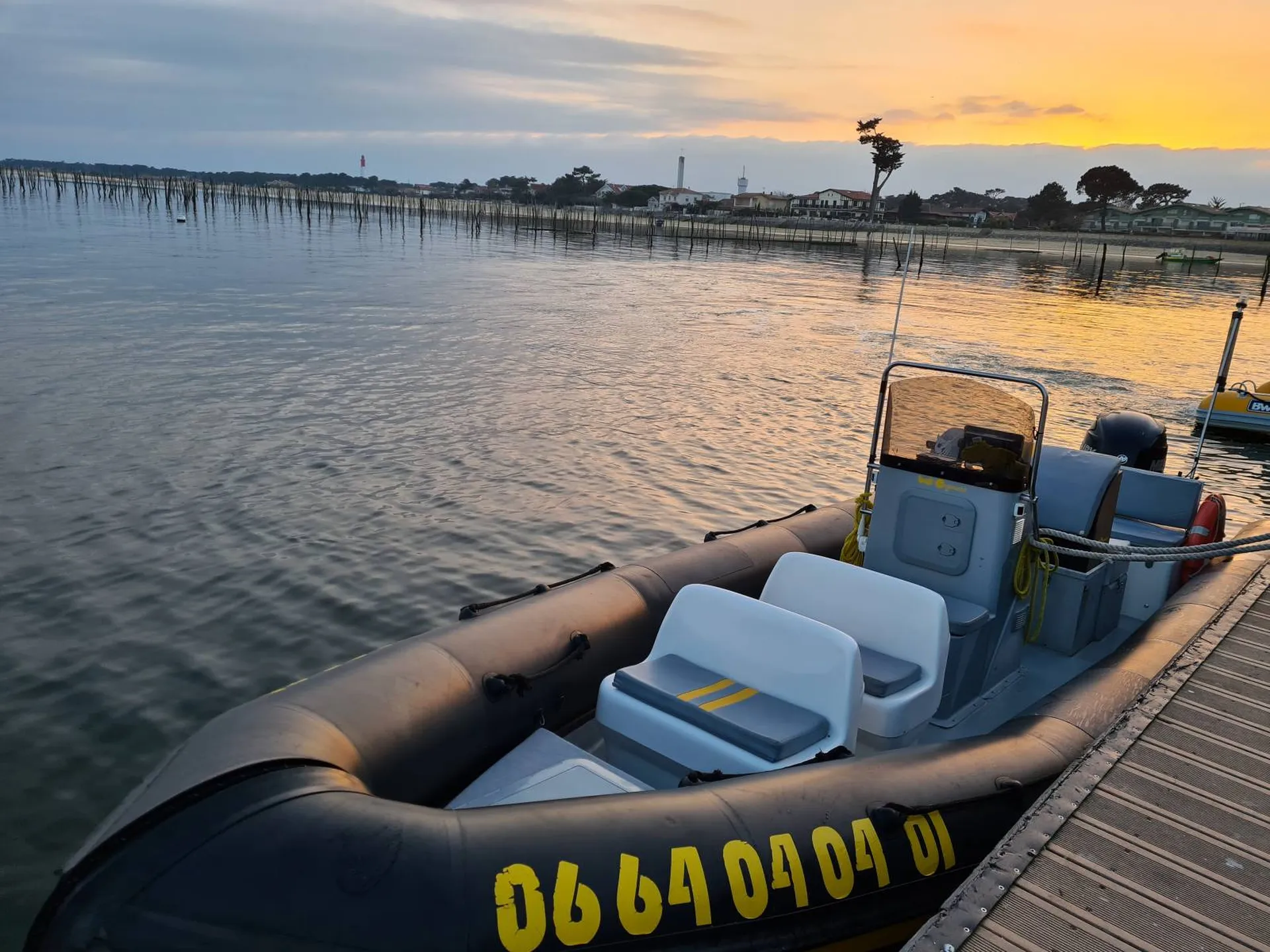 Traversée en bateau taxi jetée de Bélisaire - cap ferret 