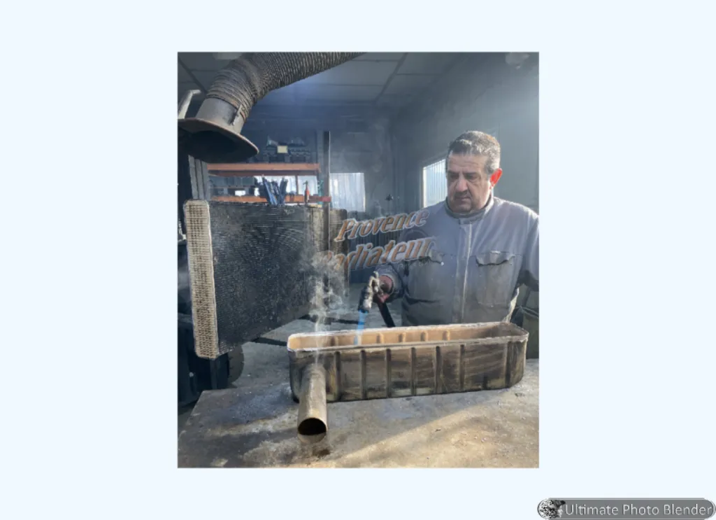 Fabrication tout cuivre radiateur de refroidissement groupe électrogène en région PACA.