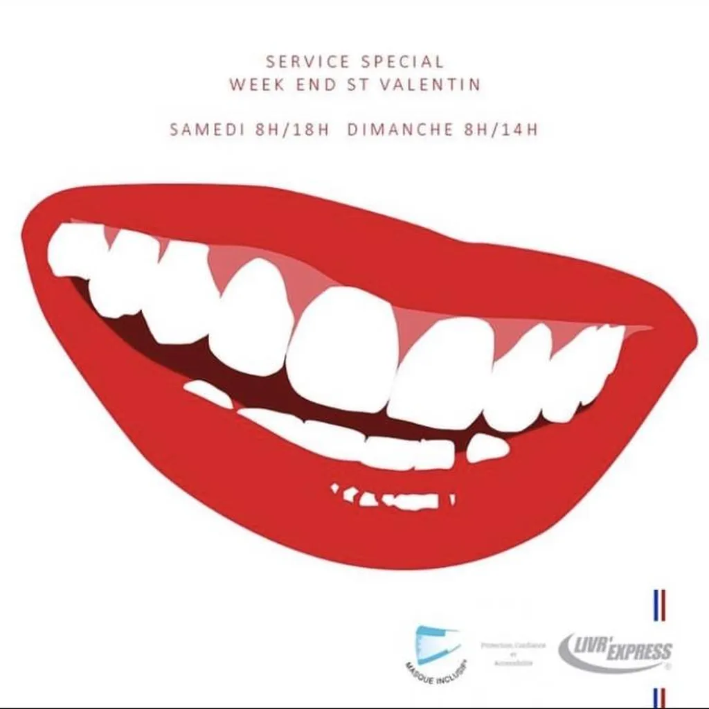 Service sourire Livr'Express® avec le masque inclusif pendant la pandémie à Lyon
