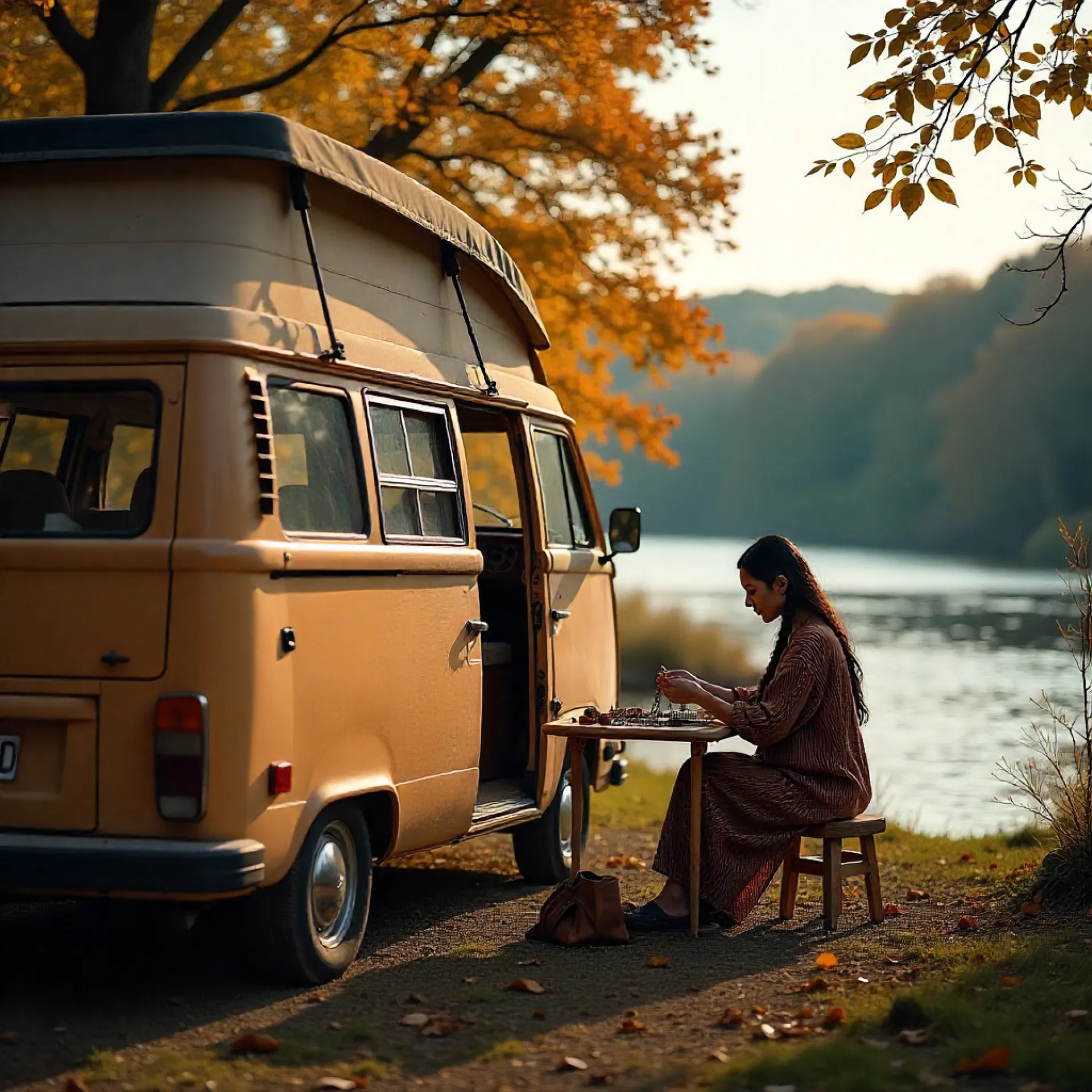 Le long de la Dordogne en Automne