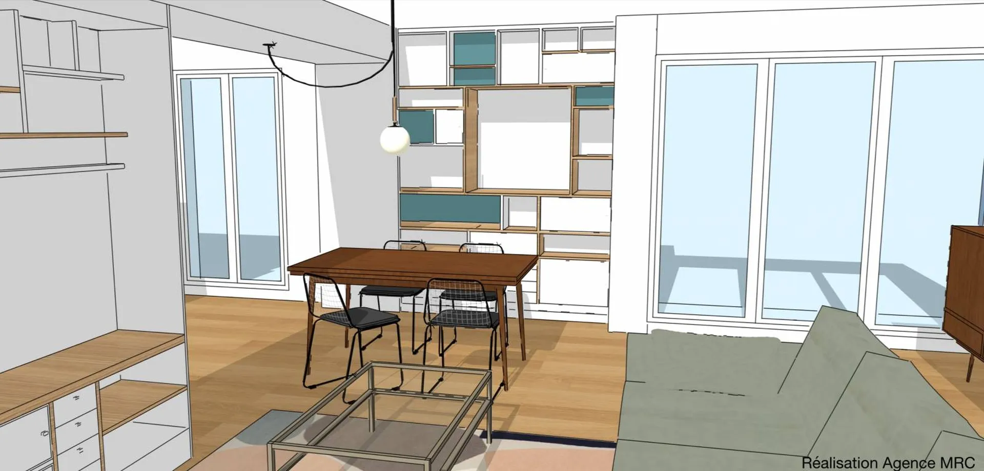 Architecte d’intérieur pour aménager un appartement et meuble sur mesure à Marseille 13007