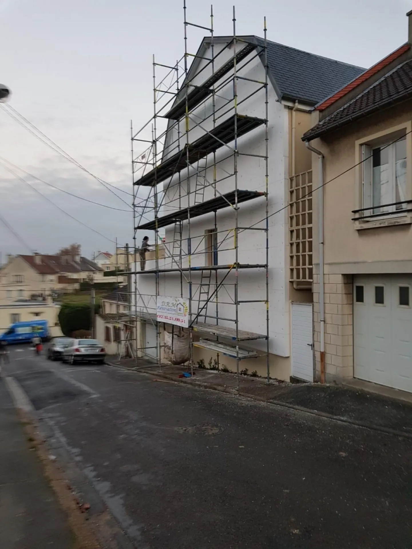 Devis pour une isolation par l'extérieur d'une maison en centre-ville proche d'Honfleur (14)