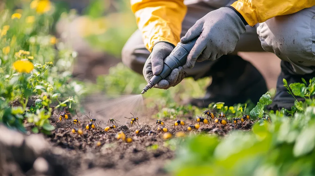 Stop aux solutions inefficaces ! Face aux cafards, blattes ou fourmis, les produits du commerce ne font que disperser l'infestation. Cette intervention illustre la méthode A.M.A Nuisibles : l'application ciblée de biocides professionnels pour détruire les