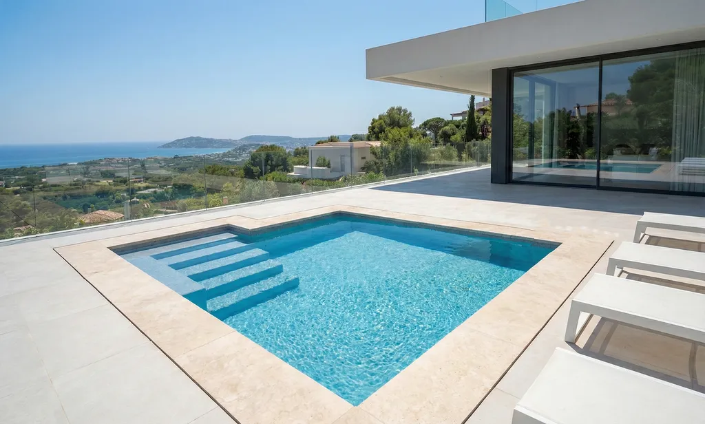 Mini piscine dans villa dans le Var à Collobrières