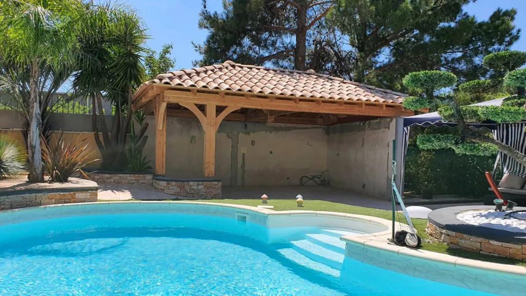 Pool house 7x4.5m en appui façade à Ceyreste Bouches du Rhône 13