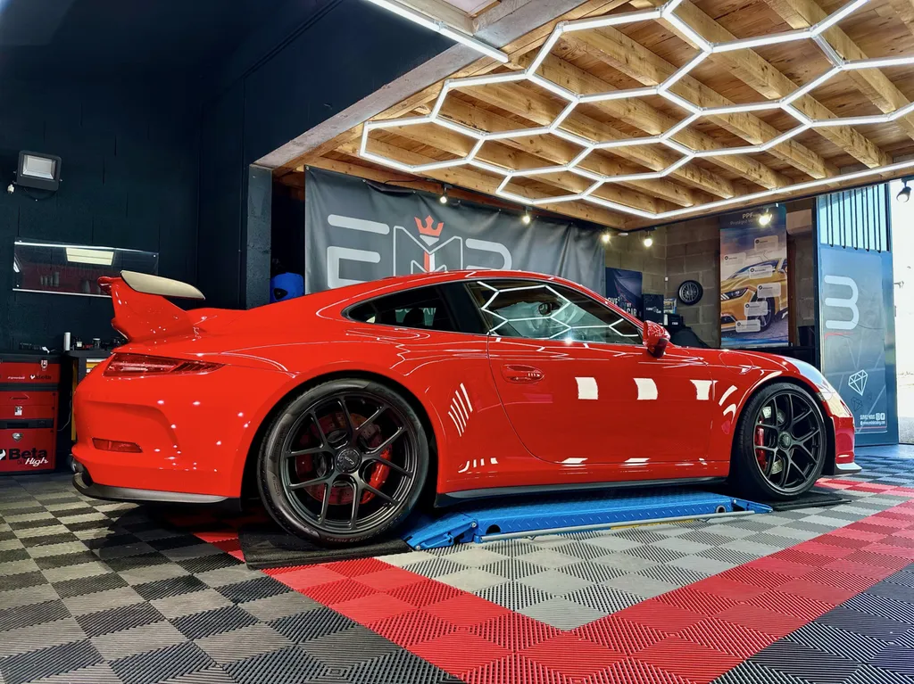 traitement céramique et protection PPF face avant porsche 991 GT3 sur lyon 