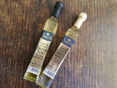 Huile d'olive extra vierge aromatisée à la truffe noire ou blanche, 40ml