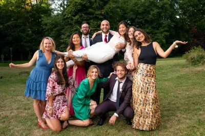 Paris celebrates Franco-Asian love with a chic, glamorous wedding blending French sophistication and Asian grace in a stunning pavilion venue