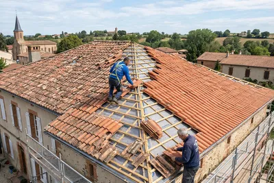 artisan pour rénovation complète de toiture en terre cuite à Seysses 31600 en Haute Garonne en Occitanie