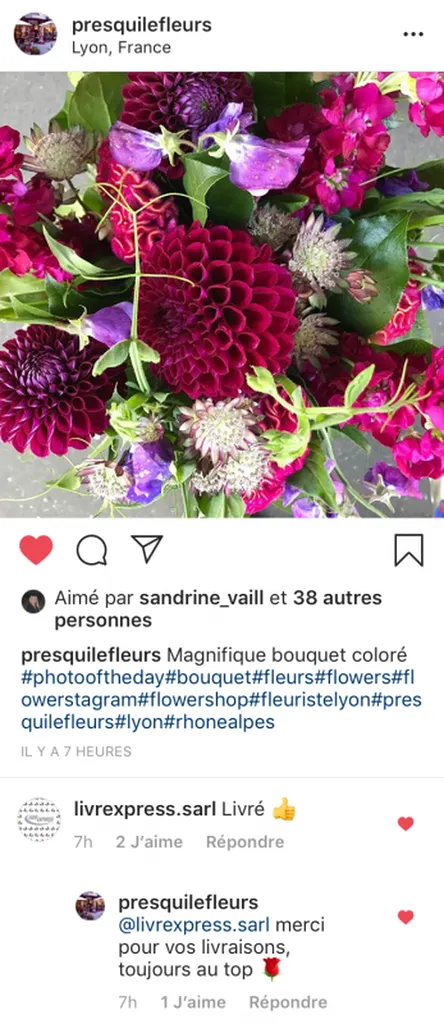 Presqu'île Fleurs dit Merci Livr'Express®