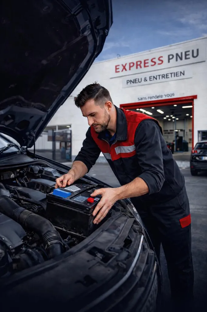 Changement d'une batterie de Peugeot