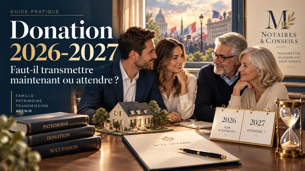 Donation 2026-2027 : faut-il transmettre maintenant ?