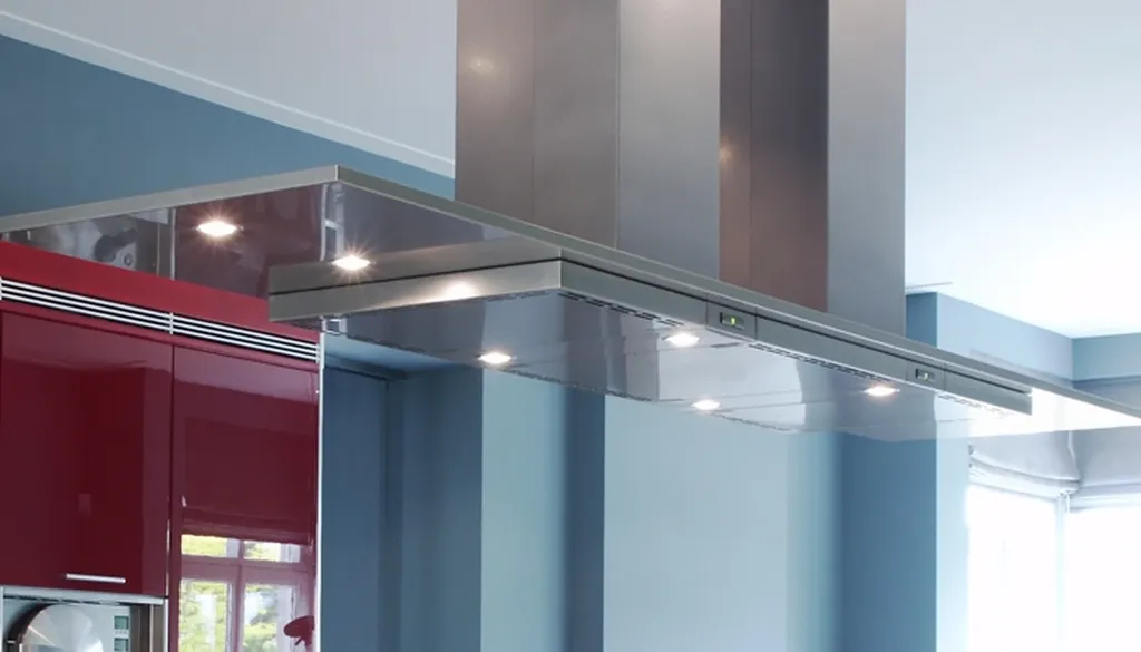 Hote aspirante inox en îlot 2|20 Paris