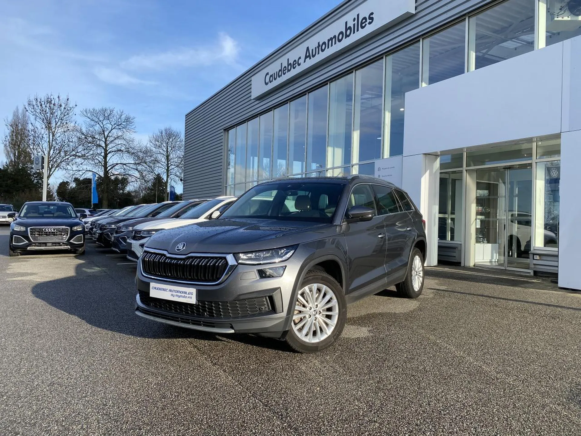 Skoda Kodiaq occasion proche Le Havre : SUV 7 places diesel automatique disponible chez Caudebec Automobiles Normandie