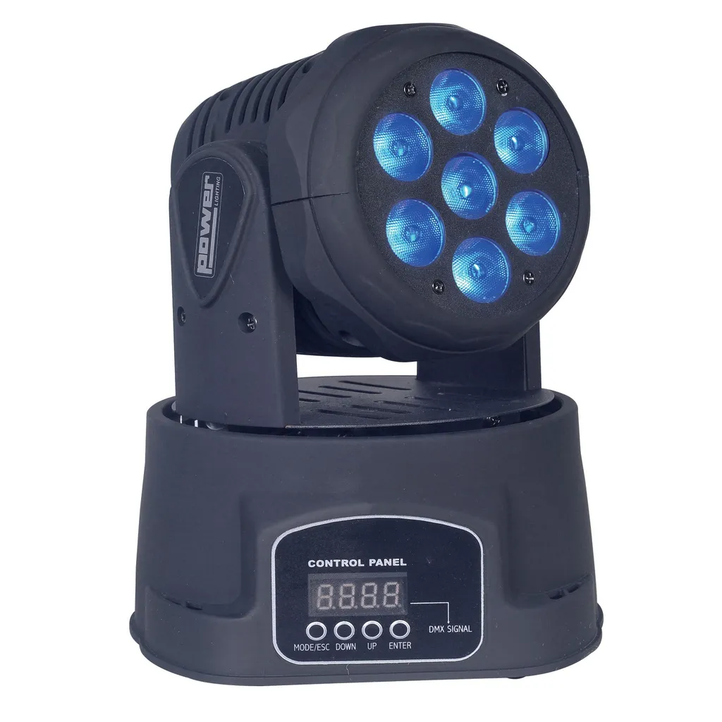 Lyre Wash à leds de 7 x 12 w RGBW(pack de 2 lyres)