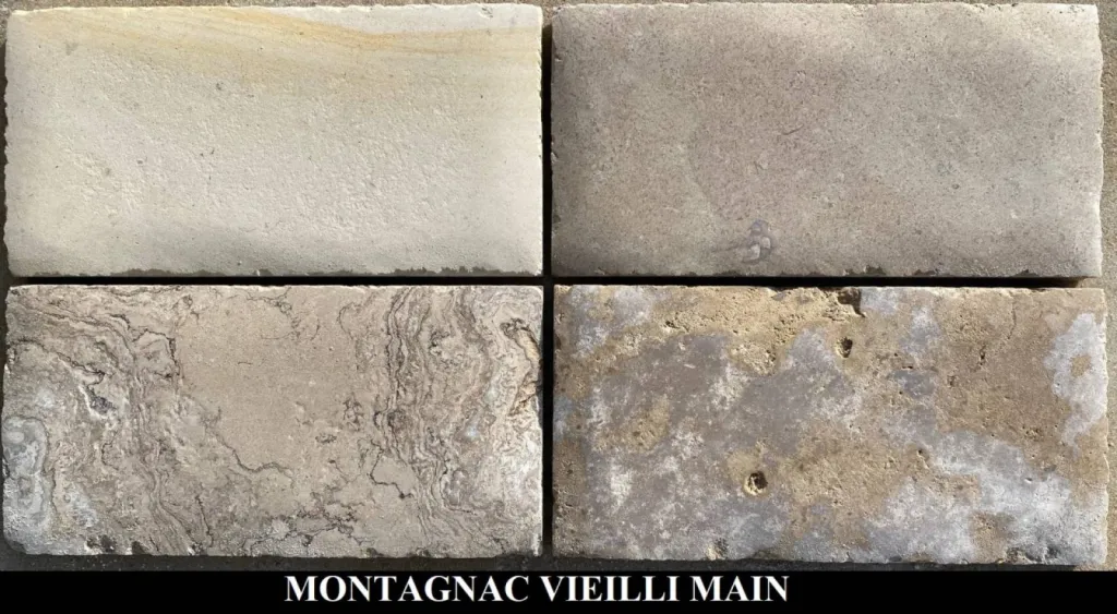 Dalle de Dordogne, dallage du Périgord en pierre naturelle vieillie