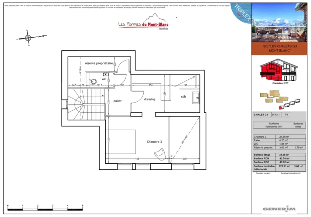 4 Demi-chalet  Combloux