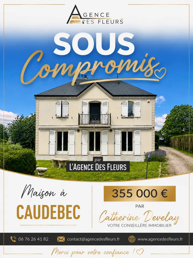 À vendre maison de 150 m² édifiée sur 1013 m² de terrain sur la commune de CAUDEBEC LES ELBEUF 76320