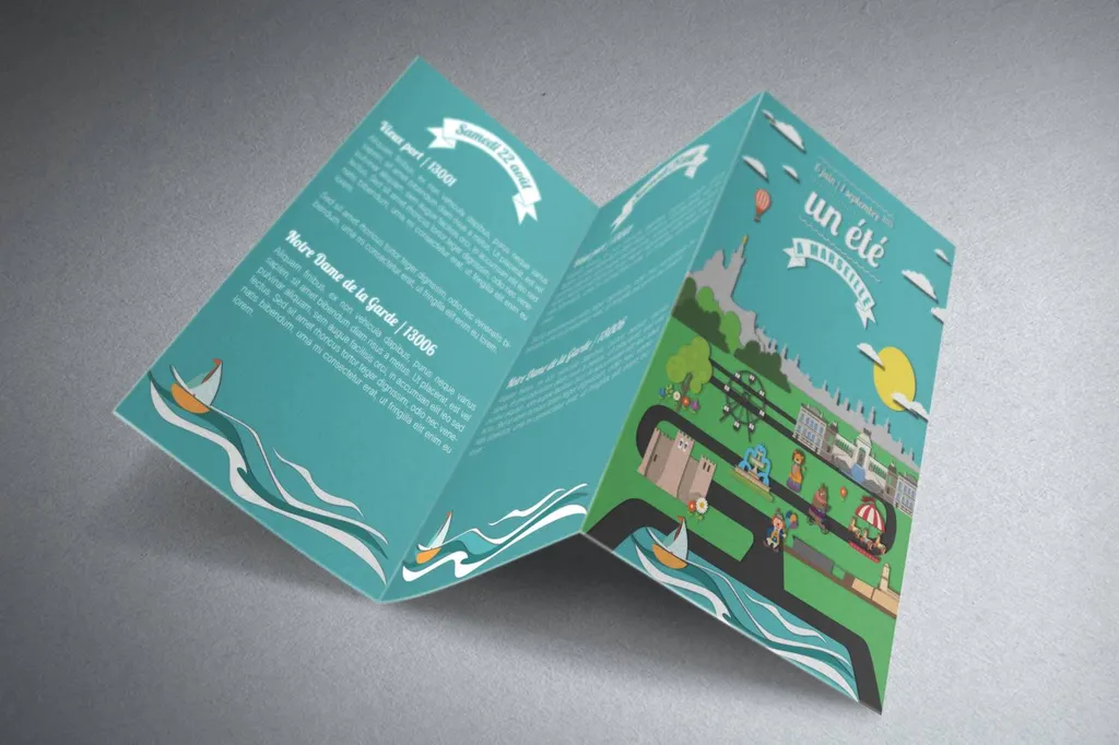 graphisme et impression dépliant pour mairie ou office du tourisme bouches du rhone