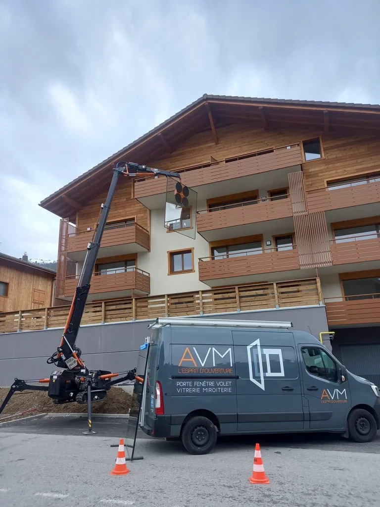 remplacement d’un vitrage dans une copropriété au grand bornant en Savoie