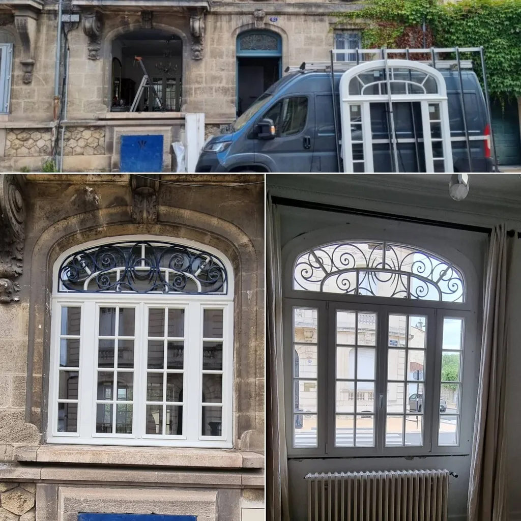Rénovation sur Bordeaux avec la fourniture et la pose de menuiseries BOIS Pierret