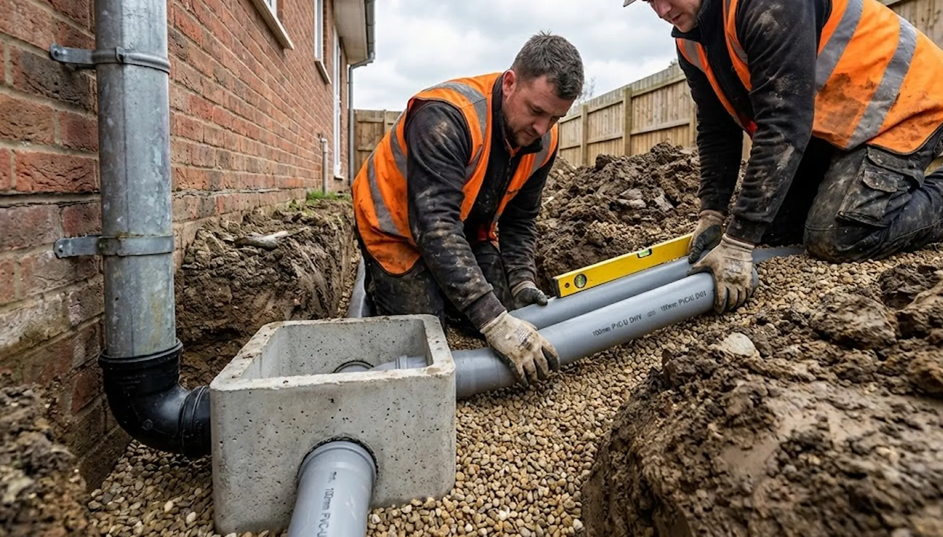 Raccordement des eaux pluviales