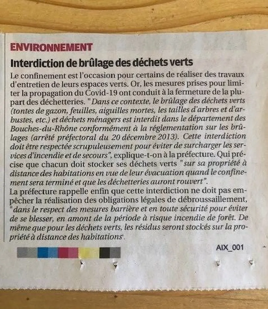Brulage de déchets verts PACA RECYCLAGE