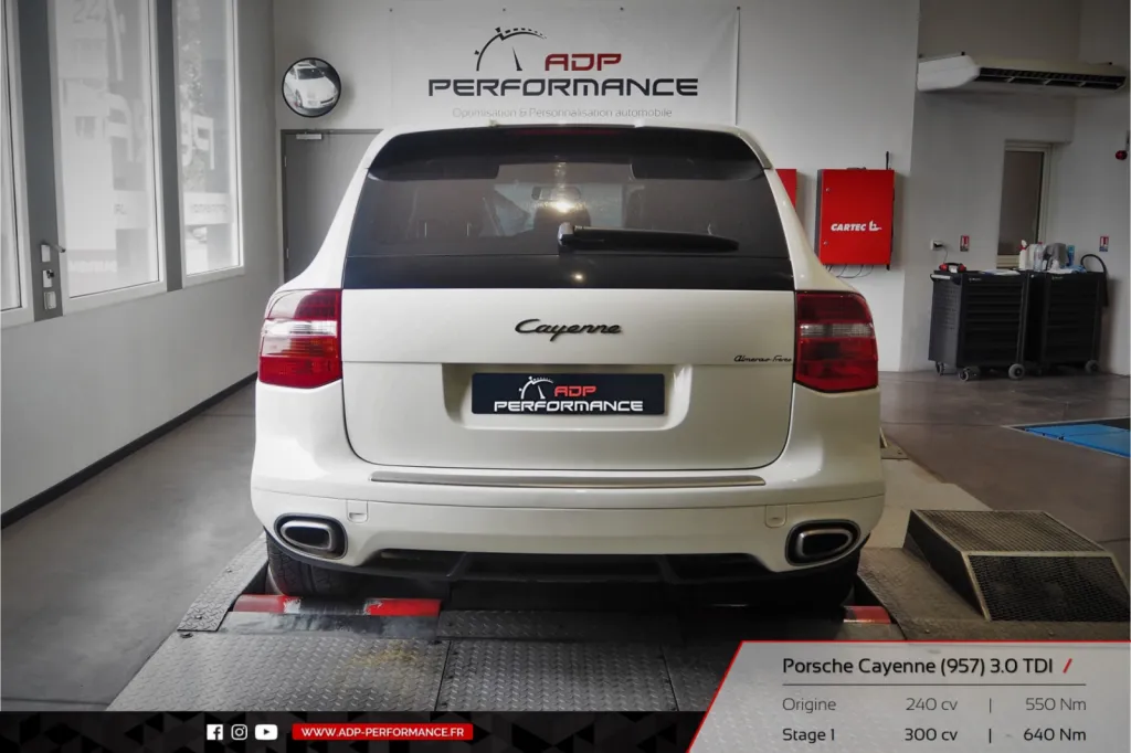 Reprogrammation moteur Marignane - Porsche Cayenne 957 3.0 TDI 240cv - ADP Performance