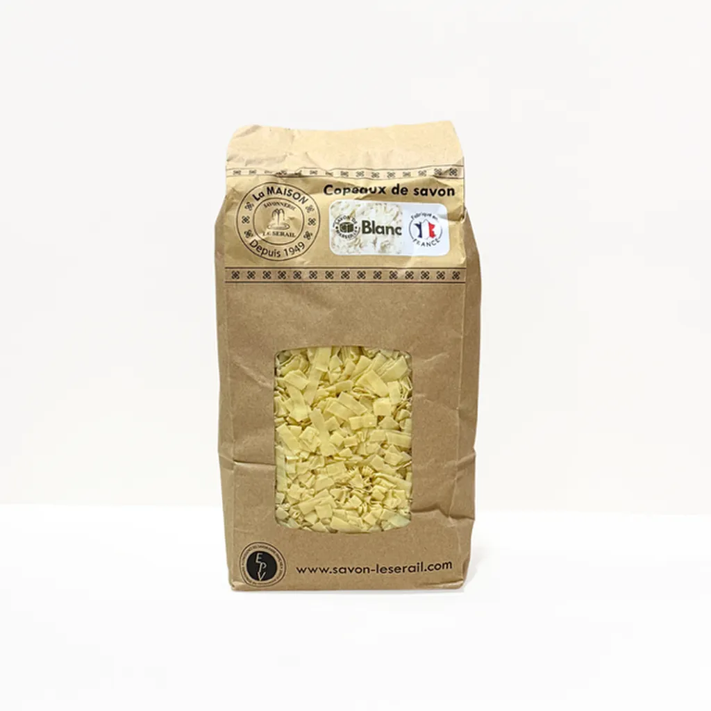 Copeaux de savon de Marseille blanc pour la lessive